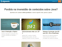 Tablet Screenshot of algaworks.com